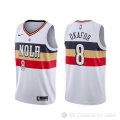 Camiseta Jahlil Okafor #8 New Orleans Pelicans Earned Blanco