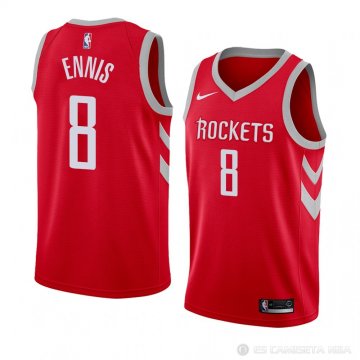 Camiseta James Ennis #8 Houston Rockets Icon 2018 Rojo