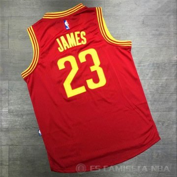 Camiseta James #23 Cleveland Cavaliers Nino Rojo