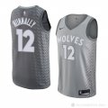 Camiseta James Nunnally #12 Minnesota Timberwolves Ciudad 2018 Gris