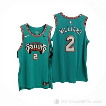 Camiseta Jason Williams #2 Memphis Grizzlies Classic Autentico Verde