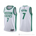 Camiseta Jaylen Brown NO 7 Boston Celtics Ciudad 2020-21 Blanco