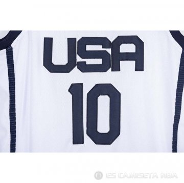 Camiseta Jayson Tatum NO 10 USA 2021 Blanco