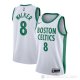 Camiseta Jayson Tatum NO 8 Boston Celtics Ciudad 2020-21 Blanco