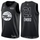 Camiseta Joel Embiid #21 All Star 2018 76ers Negro