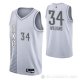 Camiseta Kenrich Williams NO 34 Oklahoma City Thunder Ciudad 2021-22 Blanco