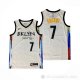 Camiseta Kevin Durant NO 7 Brooklyn Nets Ciudad 2020-21 Blanco