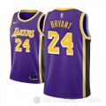 Camiseta Kobe Bryant #24 Los Angeles Lakers Statement 2018 Violeta