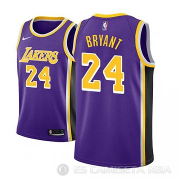 Camiseta Kobe Bryant #24 Los Angeles Lakers Statement 2018 Violeta