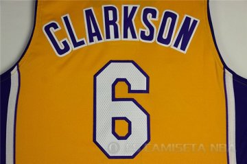 Camiseta Clarkson #6 Los Angeles Lakers Amarillo