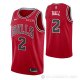 Camiseta Lonzo Ball NO 2 Chicago Bulls Icon 2021 Rojo