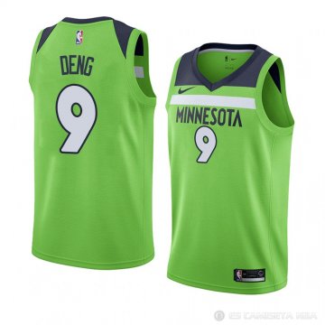 Camiseta Luol Deng #9 Minnesota Timberwolves Statement 2018 Verde