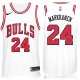 Camiseta Markkanen #24 Chicago Bulls Autentico 2017-18 Blanco