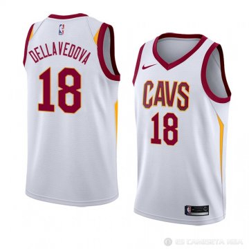 Camiseta Matthew Dellavedova #18 Cleveland Cavaliers Association 2018 Blanco