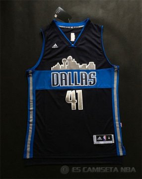 Camiseta Nowitzik #41 Dallas Mavericks Azul