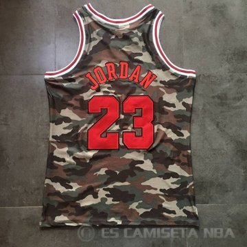 Camiseta Michael Jordan #23 Chicago Bulls Hardwood Verde