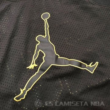 Camiseta Michael Jordan #23 Negro Oro