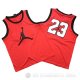 Camiseta Michael Jordan #23 Rojo Blanco