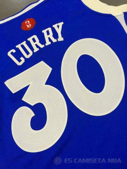 Camiseta Curry Christmas #30 Golden State Warriors Mujer Azul - Haga un click en la imagen para cerrar