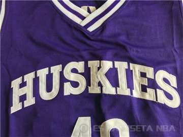 Camiseta NCAA K.Tyler #43 Huskies Violeta