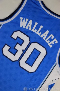 Camiseta North Wallace #30 NCAA Azul
