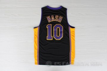 Camiseta Nash #10 Los Angeles Lakers Negro