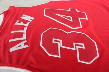 Camiseta Allen #34 Heats 2012 Navidad Rojo