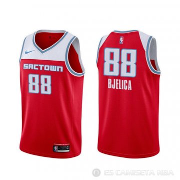Camiseta Nemanja Bjelica #88 Sacramento Kings Ciudad 2019-20 Rojo