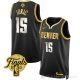 Camiseta Nikola Jokic #15 Denver Nuggets Ciudad 2023 NBA Finals Negro