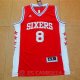 Camiseta Okafor #8 Philadelphia 76ers Rojo