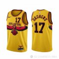 Camiseta Onyeka Okongwu NO 17 Atlanta Hawks Ciudad 2021-22 Amarillo