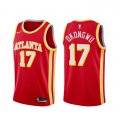 Camiseta Onyeka Okongwu NO 17 Atlanta Hawks Icon 2020-21 Rojo
