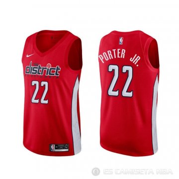 Camiseta Otto Porter Jr. #22 Washington Wizards Earned Rojo
