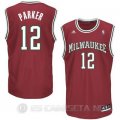 Camiseta Parker #12 Milwaukee Bucks Rojo