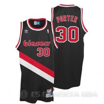 Camiseta Porter #30 Portland Trail Blazers Negro