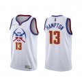 Camiseta R.J. Hampton NO 13 Denver Nuggets Earned 2020-21 Blanco