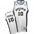 Camiseta Rodman #10 San Antonio Spurs Blanco