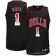 Camiseta Rose #1 Chicago Bulls Ambiente Negro