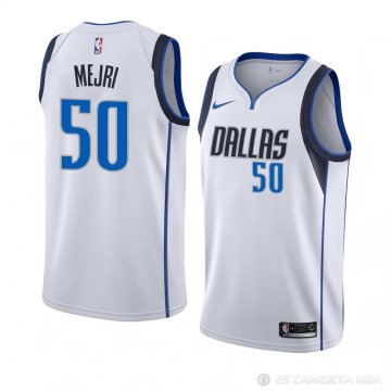 Camiseta Salah Mejri #50 Dallas Mavericks Association 2018-19 Blanco