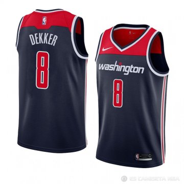 Camiseta Sam Dekker #8 Washington Wizards Statement 2018 Negro