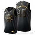 Camiseta Sekou Doumbouya #45 Golden Edition Detroit Pistons Negro