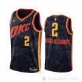 Camiseta Shai-Gilgeous Alexander #2 Oklahoma City Thunder Ciudad 2023-24 Negro