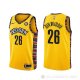 Camiseta Spencer Dinwiddie NO 26 Brooklyn Nets Ciudad 2020-21 Amarillo