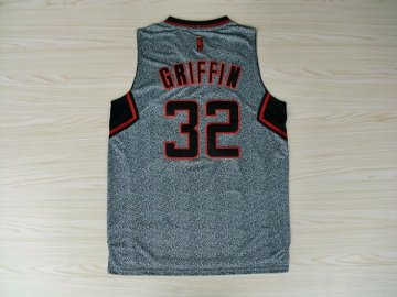 Camiseta Blake Griffin #32 Clippers 2013 Moda Estatica Gris