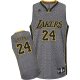 Camiseta Bryant #24 Lakers 2013 Moda Estatica Gris