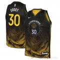 Camiseta Stephen Curry #30 Golden State Warriors Nino Ciudad 2022-23 Negro
