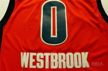 Camiseta Westbrook #0 Oklahoma City Thunder Naranja