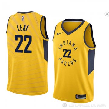 Camiseta Tj Leaf #22 Indiana Pacers Statement 2018 Amarillo