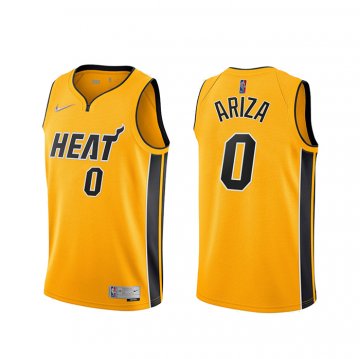 Camiseta Trevor Ariza NO 0 Miami Heat Earned 2020-21 Oro