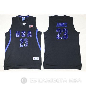 Camiseta Twelve USA Dream Team James Negro